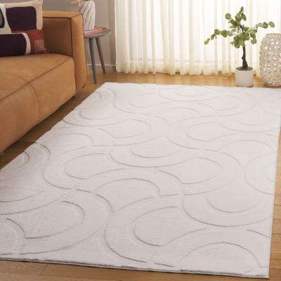SAFAVIEH Faux Rabbit Fur Annagreth Shag Rug