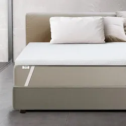 The White Stone Topper Viscoelastico Memory Foam H3 | Matratzenauflage | Topper mit abnehmbarem Bezug | Antibakterieller Matratzenschutz 90x190
