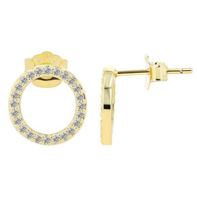 Paar Ohrhänger ADELIA´S "Ohrringe – Ohrstecker aus 925 Silber", Damen, Gr. Damen, Silber 925 (Sterlingsilber), gold, Ohrringe, Ein Geschenk, das Freude macht