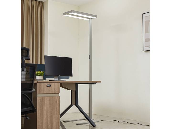 Logan Ultra LED-Stehlampe HCL CCT, dim., silber - Arcchio Logan Ultra HCL - Arbeitszimmer / Büro - Modern - Aluminium - Einflammig