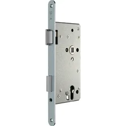 SSF Haustür-Einsteckschloss PZW 20/65/92/10mm DIN L silber rd - A2801 5L/101G VRN
