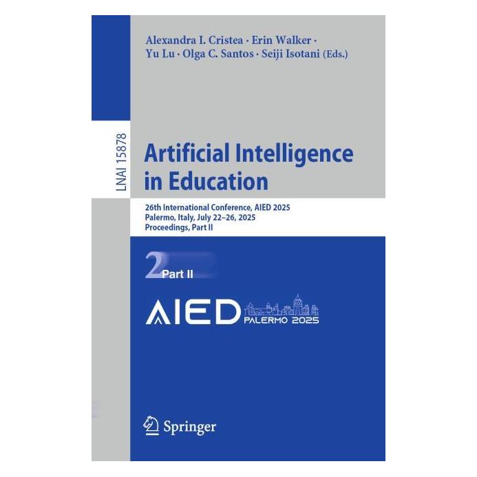 Springer Artificial Intelligence in Education (Englisch, Softcover, Alexandra I. Cristea, Erin Walker, Olga C. Santos, Seiji Isotani, Yu Lu) (59157597)