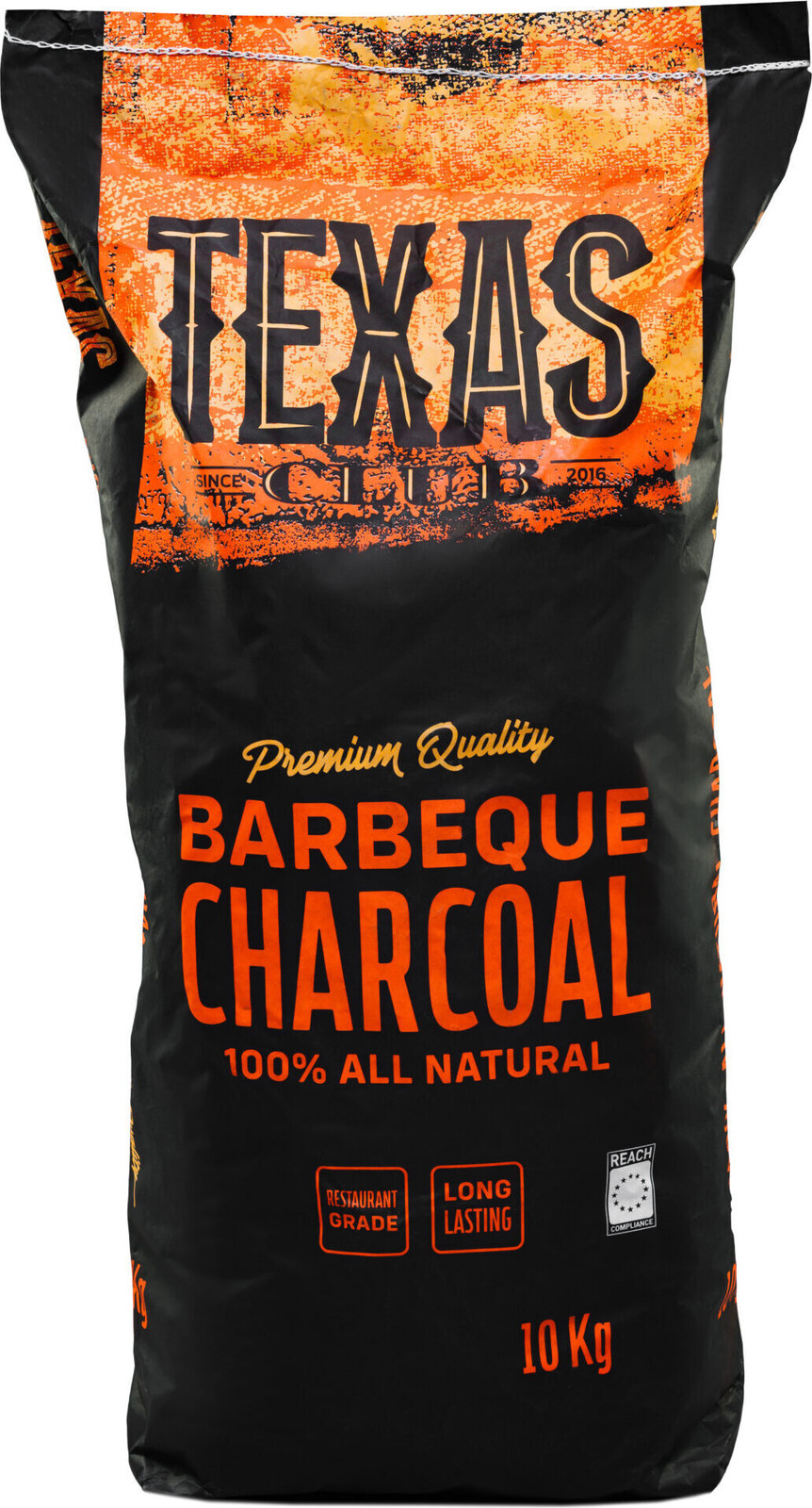 Texas Club NEW10ANGL Houtskool van Hardhout (Beukenhout, Es en Eikenhout), 10 kg