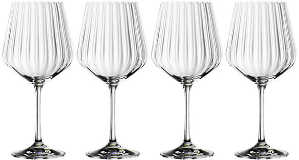 Nachtmann Set of 4 Gin & Tonic Fluted Crystal Glasses