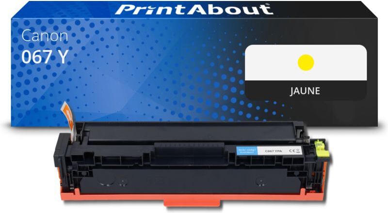 PrintAbout Toner compatible Canon 067 Y - Jaune Jaune