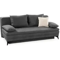 Schlafsofa Laurin Mikrofaser Grau