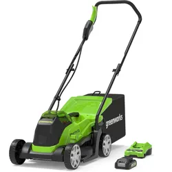 Greenworks POWERALL 24V Rasenmäher 33cm - 2Ah Akku