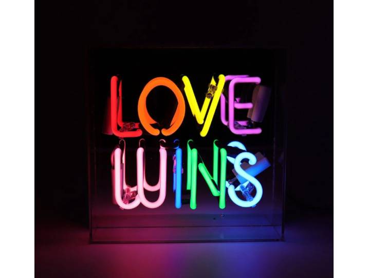 Love Wins Neon Box
