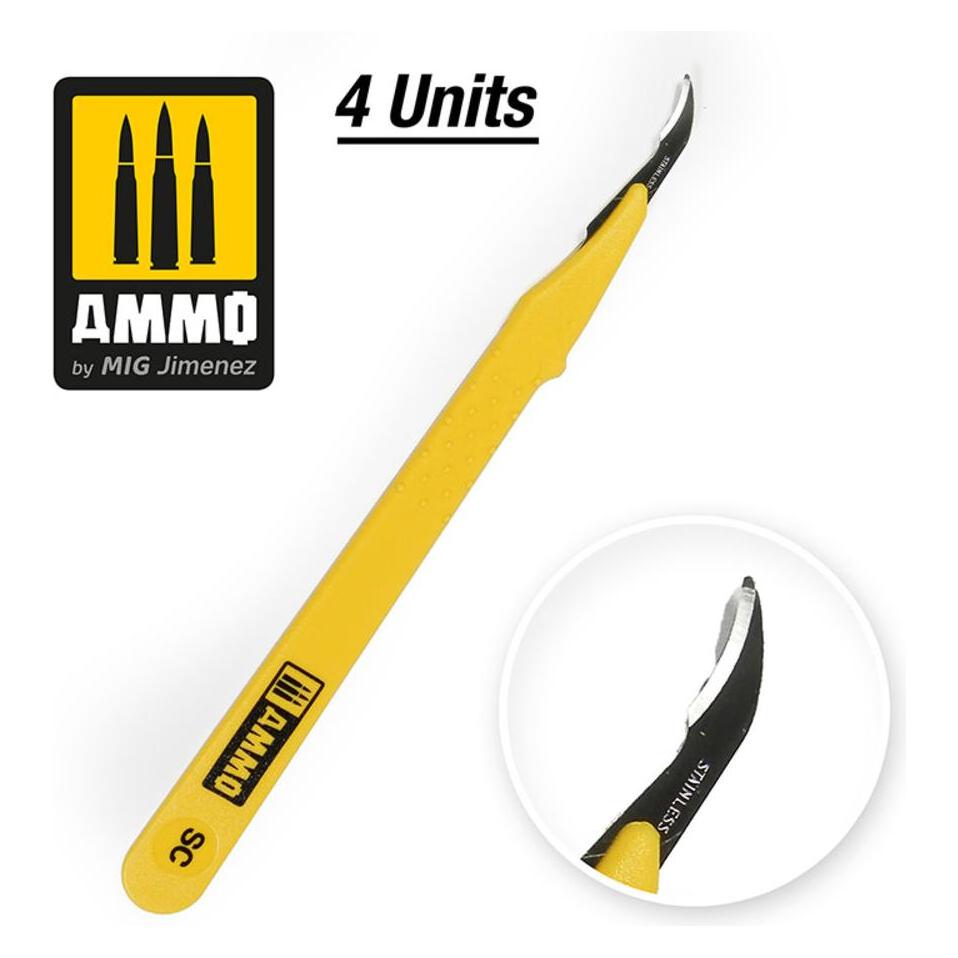 AMMO by MIG Jimenez Standard Blade Ripper 4 pcs (Ersatzklinge) (A.MIG-8694)