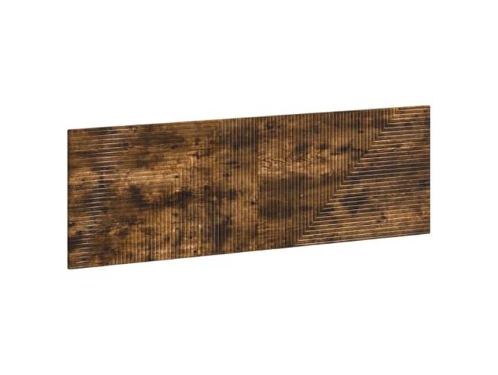 GHVBNMF Wandmontiertes Kopfteil Raucheiche Holzwerkstoff 160x50 cm Platzsparende Wandbett-Rückenlehne fürs Schlafzimmer mit integrierten Fächern, pflegeleichter Oberfläche.