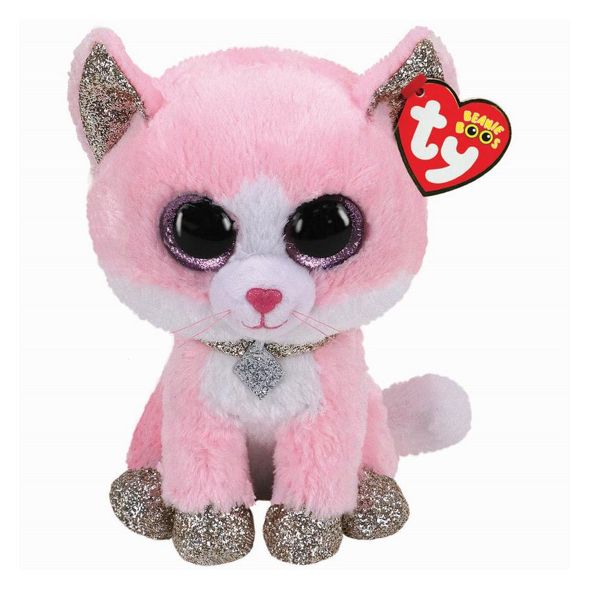 Ty Beanie Boo's Fiona Pink Cat 15cm (8 cm) (94555)