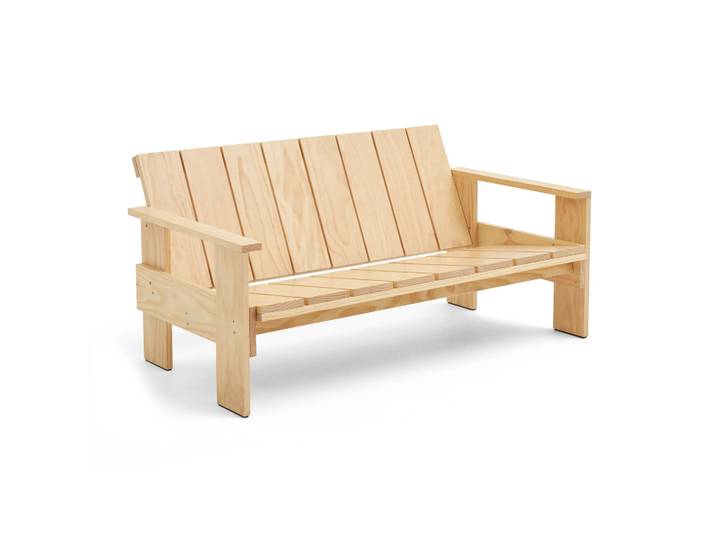 HAY Crate Lounge Sofa Kiefernholz lackiert Klar