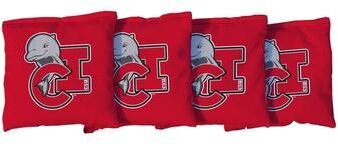 Skip's Garage California State Channel Islands Dolphins Red Cornhole Bags