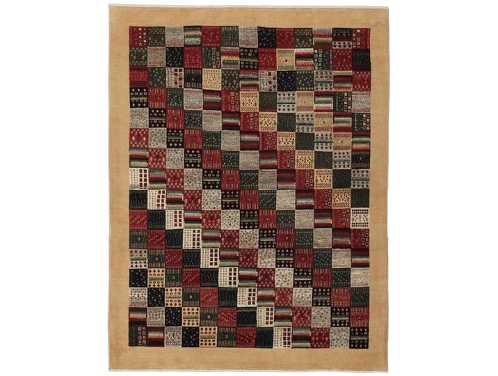 Perser Gabbeh Loribaft Teppich 154x203 Handgeknüpft Modern Orientteppich Perserteppich Wolle
