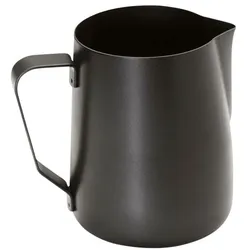 APS Milchkanne Universalkanne 0,35 L Antihaftbeschichtung schwarz, 10.5x9.5 cm