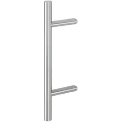 Hoppe, Türgriff + Türgarnitur, Stogriff E5012 schrge Sttze L 500 mm Lochabstand 300 mm edelstahl (Türgriff)
