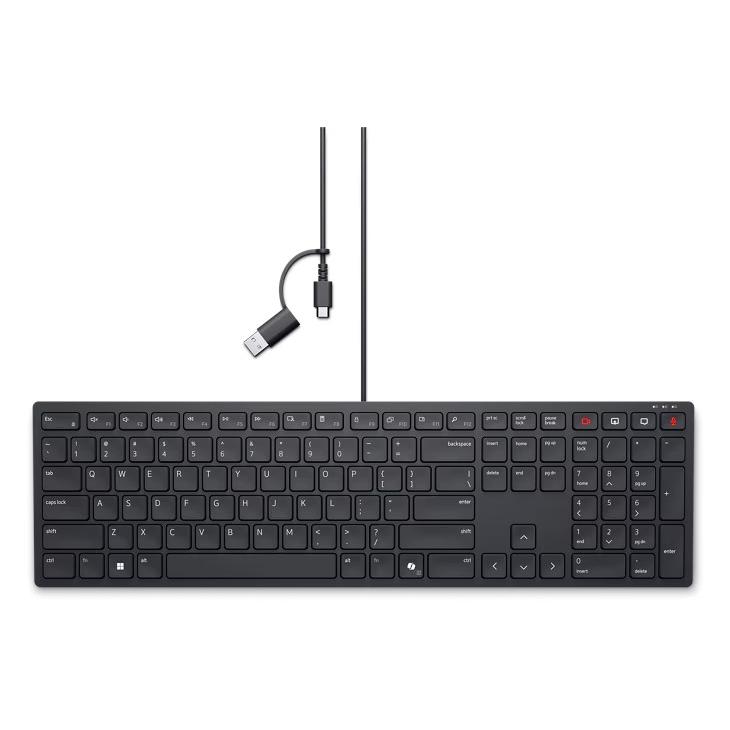 Dell Kabelgebundene Tastatur - KB525C - USA (Eng. Int., Kabelgebunden) (580-BBSX)