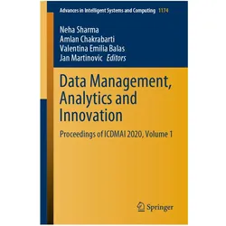 Data Management, Analytics and Innovation, Fachbücher von Amlan Chakrabarti, Neha Sharma, Jan Martinovic, Valentina Emilia Balas, Emilia Balas