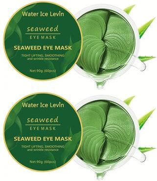 Perfect Picks Market Seaweed Hyaluronic Acid Eye Mask Collagen Infused Eye Patches For Dark Circle Removal & Hydration 2pcs