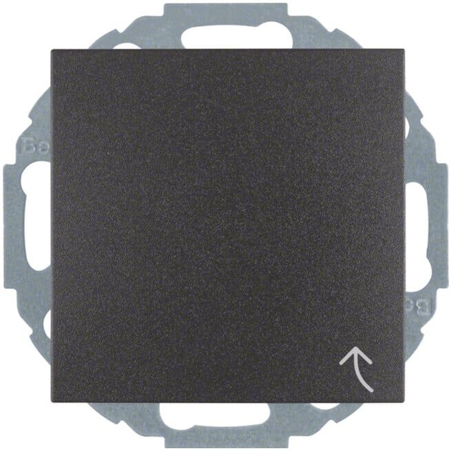 Berker Prise Schuko anthracite/mat avec couvercle rabattable 47441606 (47441606)