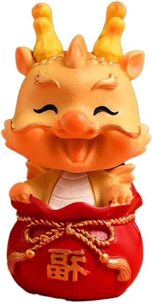 Draken Figuur - Chinese Draak Ornament - Jaar van de Draak Decoratie - Hars Materiaal - 1 stuk