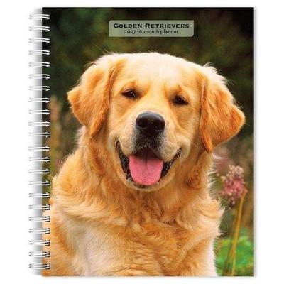 Golden Retrievers 2027 6 X 7.75 Inch Spiral-Bound Wire-O Weekly Engagement Planner Calendar New Full-Color Image Every Week