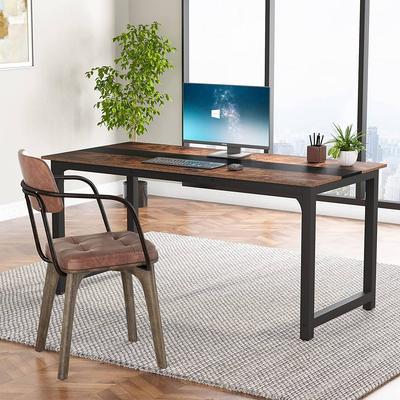 ROSE Large Simple Computer Desk Office Computer Table Writing Table for Home Office