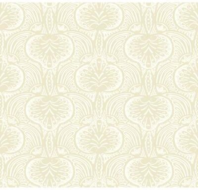 Ronald Redding Lotus Palm Beige Wallpaper