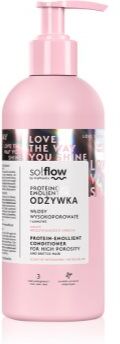 so!flow High Porosity Hair Protein-Emollient Conditioner condicionador fortificante para cabelo cansado e quebrado 400 ml. High Porosity Hair Protein-Emollient Conditioner