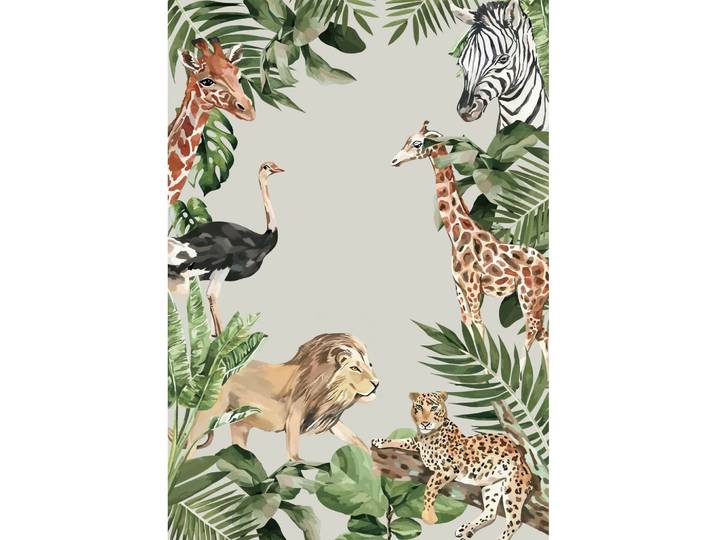 Kinderteppich Tierwelt Multicolor ca. 120x170cm