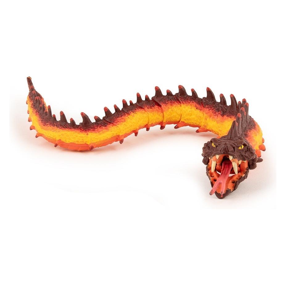 Magni Papo Spielfigur Feuerbasiliks braun/rot/gelb 2,5cm (36045)