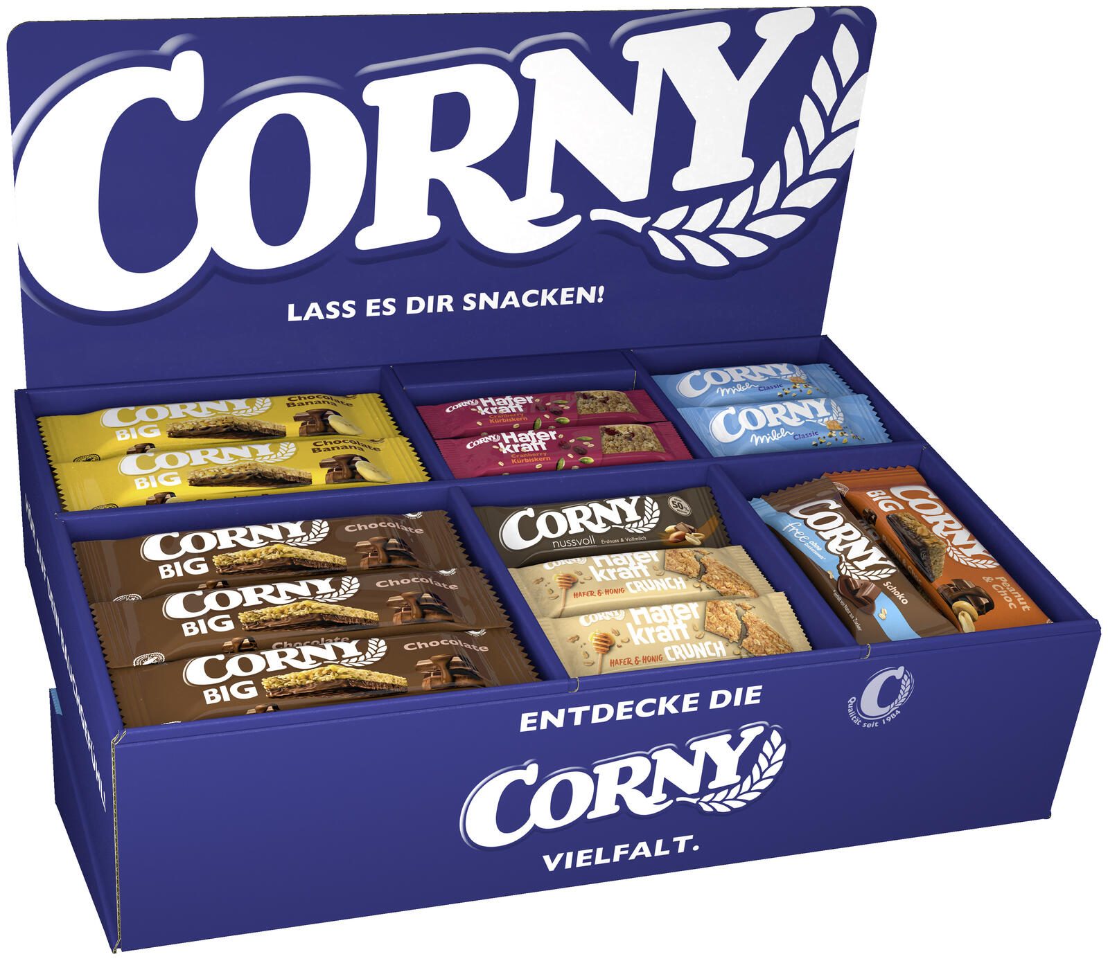 CORNY Müsliriegel Sortimentskarton 3012508