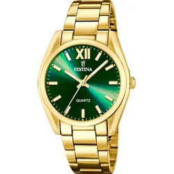 Festina Quarz Damen Boyfriend F20640/9 - grün,gold - 36.8mm