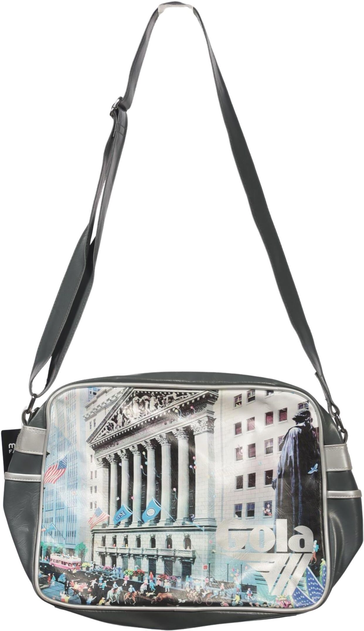 Gola Damen Handtasche gross, Grau, Synthetik - Second Hand