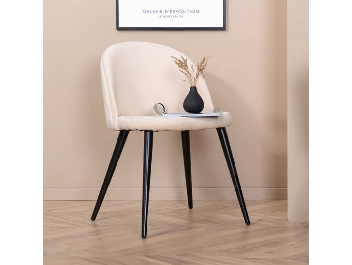 Nohr Eetkamerstoel Amon Velvet - Beige