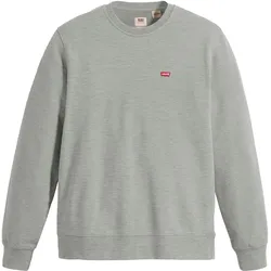 Levi's Herren Sweatshirt - The Original Housemark Crew, Rundhals, Baumwolle Grau / XL