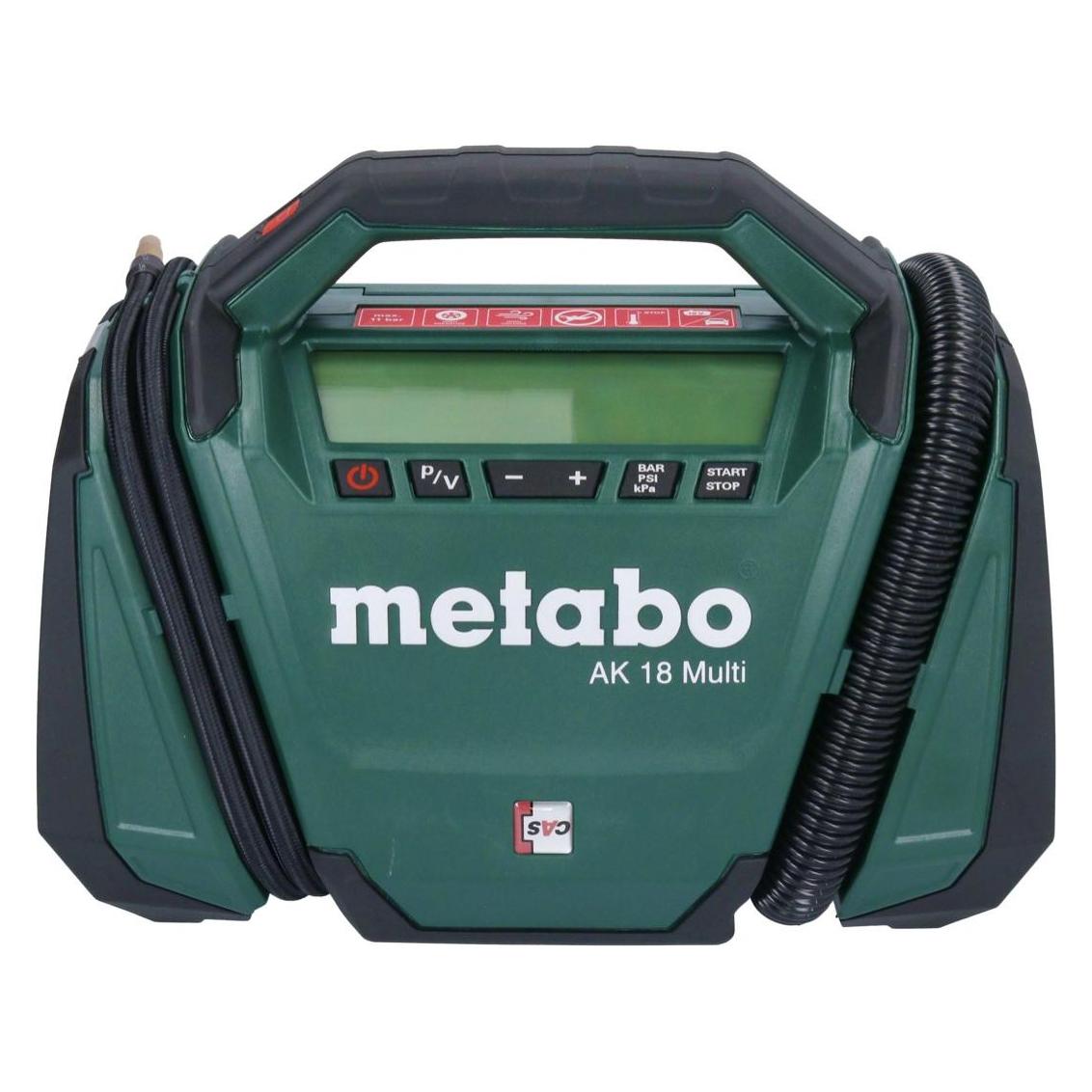 Metabo AK 18 Multi Akku Kompressor 18 V 11 bar + 2x Akku 4,0 Ah + Ladegerät (11 Bar) (600794850)