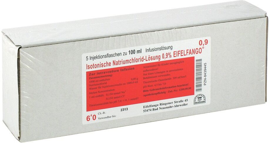 Isotonische Nacl Lösung 0,9% Eifelfango