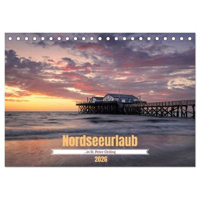 Nordseeurlaub in St. Peter-Ording (Tischkalender 2026 DIN A5 quer), CALVENDO Monatskalender