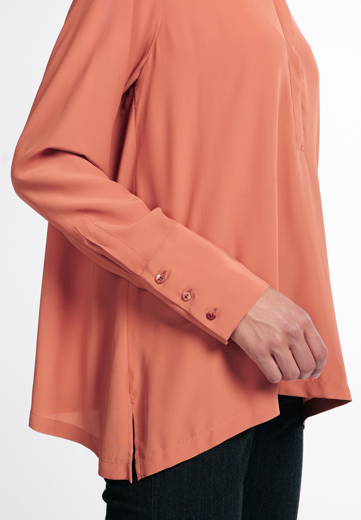 Shirtbluse ETERNA "LOOSE FIT", Damen, Gr. 38, pink (fuchsia), 100% Viskose, normal, Blusen Shirtbluse fuchsia 38