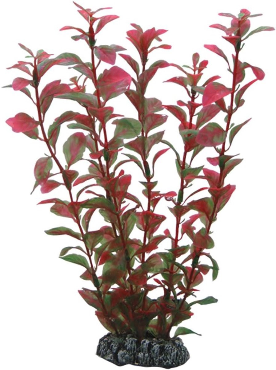 Thijox Hobby Ludwigia Kunstplant voor Aquariums en Decoratie, Groen, 25 cm