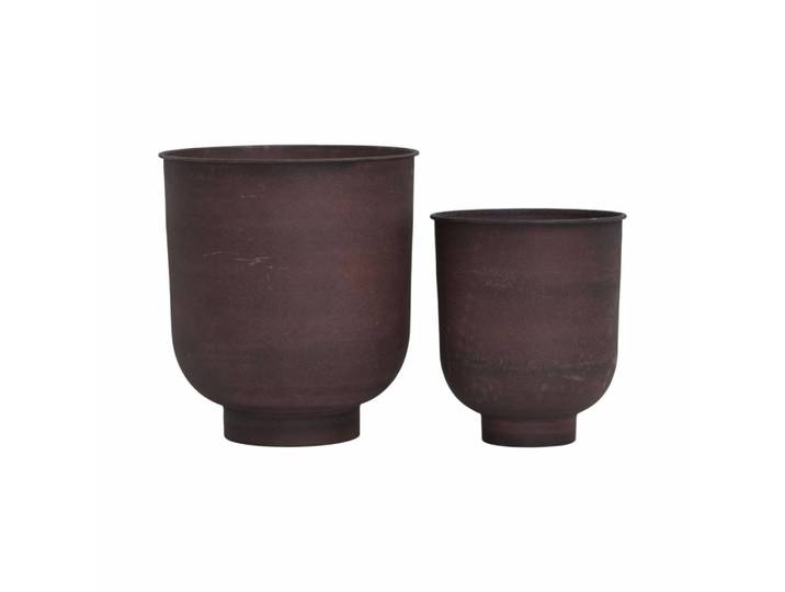 House Doctor Vig bloempot set burnt henna