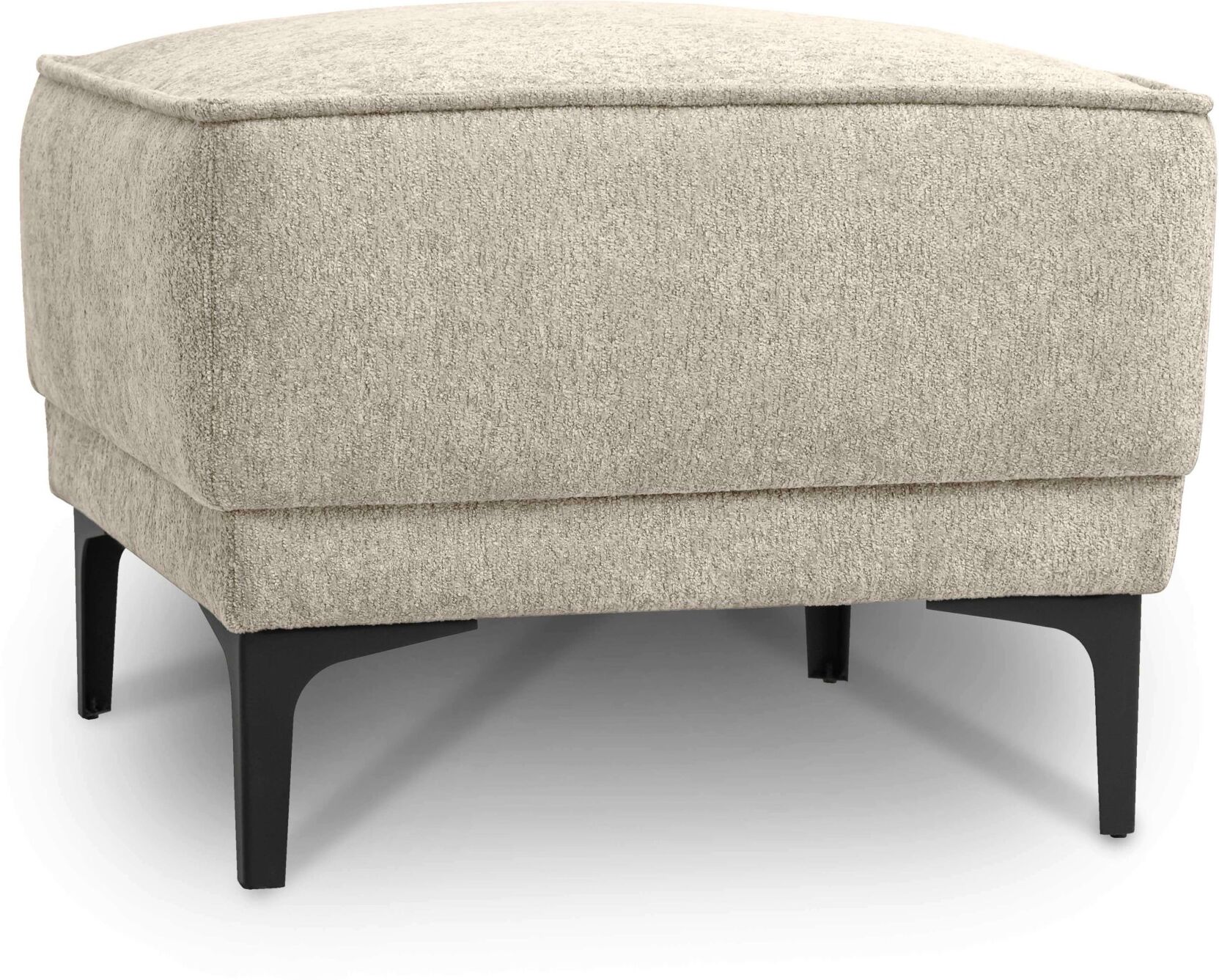 Hocker OTTO HOME "Oland Bouclé Polsterhocker", beige, B:56cm H:45cm T:58cm, 100% Polyester, Hocker, Hocker, passend zur Serie OLAND