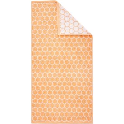 Duschtuch DYCKHOFF "Pure Natural Honey", orange, B:70cm L:140cm, Frottier, Baumwolle, Handtücher, BIO Baumwolle, GOTS
