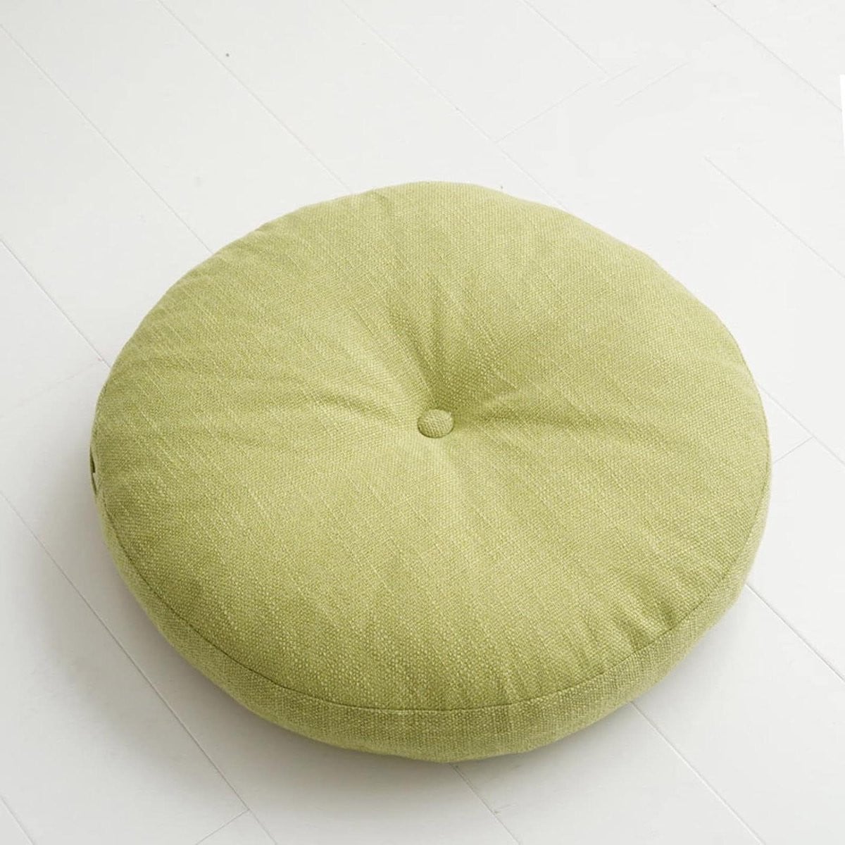 Rond Corduroy Zitkussen Groen - 60 cm
