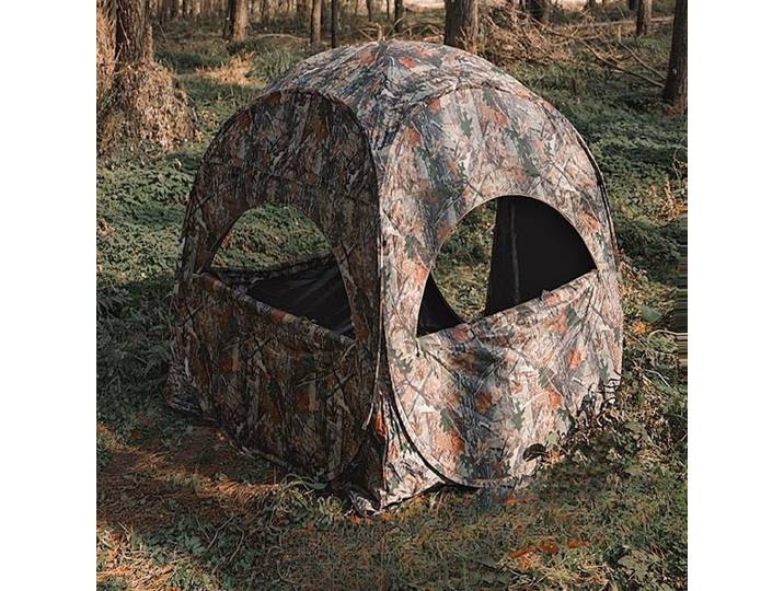 Tente de chasse d'extérieur portable à ouverture rapide 270 ° Abri de camouflage pop-up pour observation des oiseaux et photographie en extérieur, pour 2 personnes