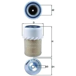 Luftfilter MAHLE LX 730 für Land Rover Daf 90 I 110/127 400-Serie