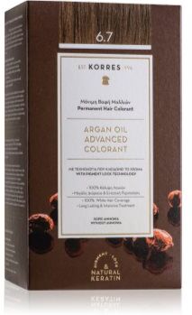 Korres Argan Oil cor para cabelo permanente com óleo de argan tom 6.7 Cocoa 50 ml. Argan Oil