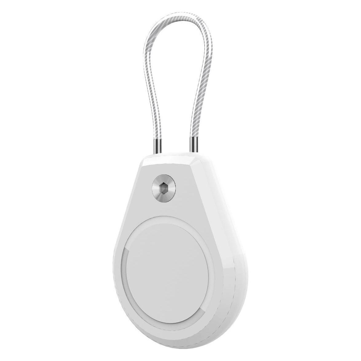 Hurtel Wasserdichte Apple AirTag-Hülle mit Stahlkabel - Weiss (1404978613)