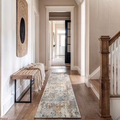 World Rug Gallery Muted Multi-Tonal Abstract Area Rug